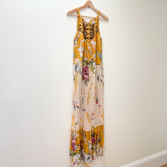 Anthropologie One September Paradiso Koi Maxi Dress - Picture 2 of 8